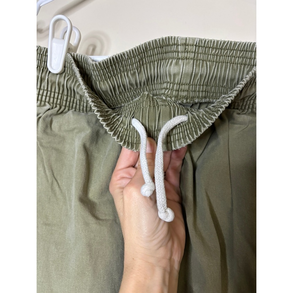 Cookman Chef Pants Mens Olive Green Elastic Waist Cargo Utility Trousers Medium - Picture 8 of 10